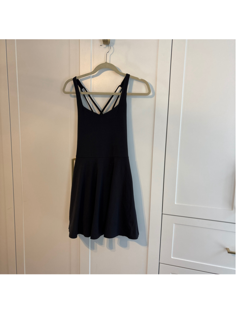 Women's Girlfriend Collective Black Mini Dress Size M